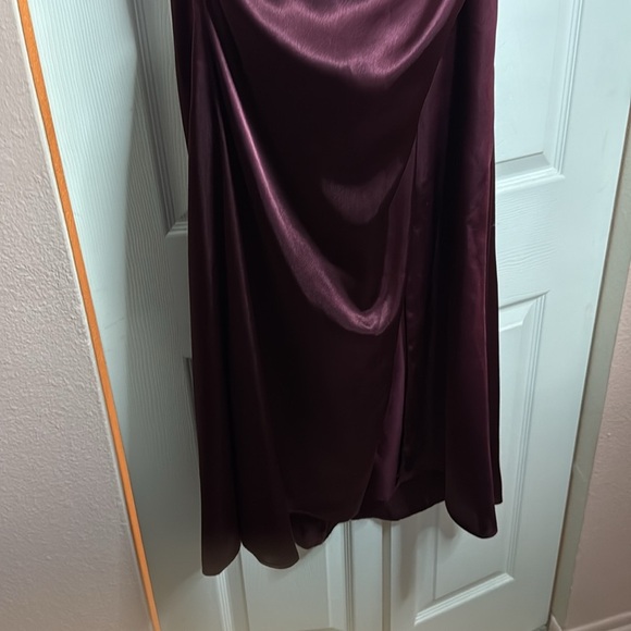 Galina Signature Burgundy Corseted Halter Gown  size 10 - Picture 5 of 12